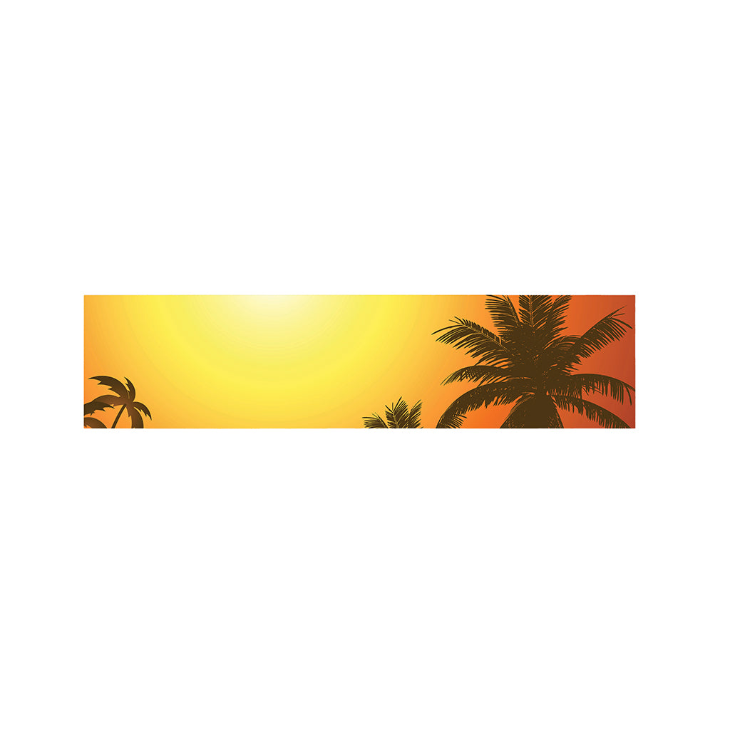 Tropical Beach Sunset Print Bed Runner