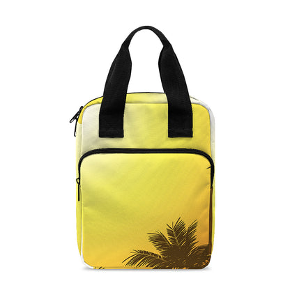 Tropical Beach Sunset Print Bible Tote Bag