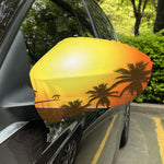 Tropical Beach Sunset Print Car Side Mirror Covers