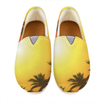 Tropical Beach Sunset Print Casual Shoes