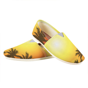 Tropical Beach Sunset Print Casual Shoes