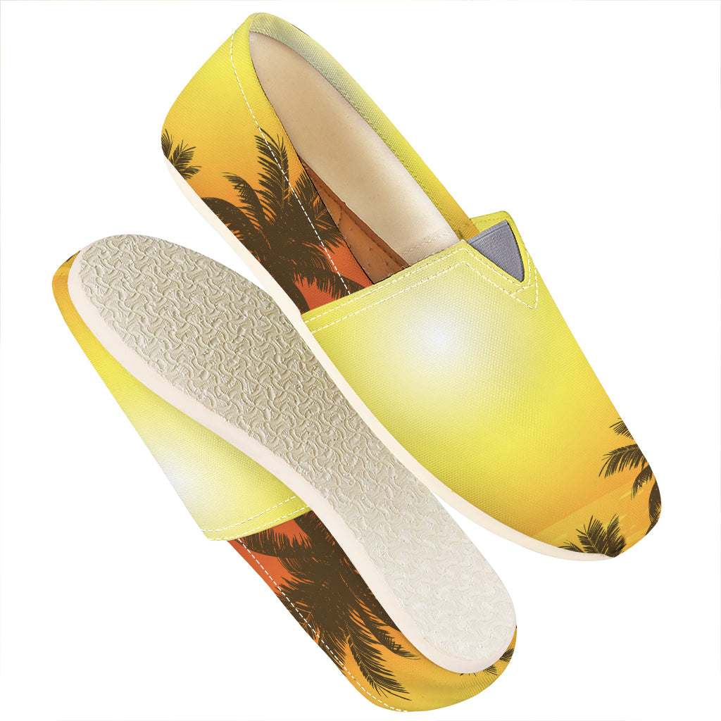 Tropical Beach Sunset Print Casual Shoes