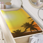 Tropical Beach Sunset Print Changing Pad Cover