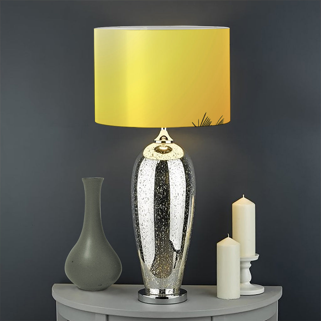 Tropical Beach Sunset Print Drum Lamp Shade