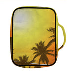 Tropical Beach Sunset Print Front Pocket Bible Bag