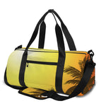 Tropical Beach Sunset Print Gym Bag