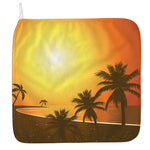 Tropical Beach Sunset Print Hand Towel