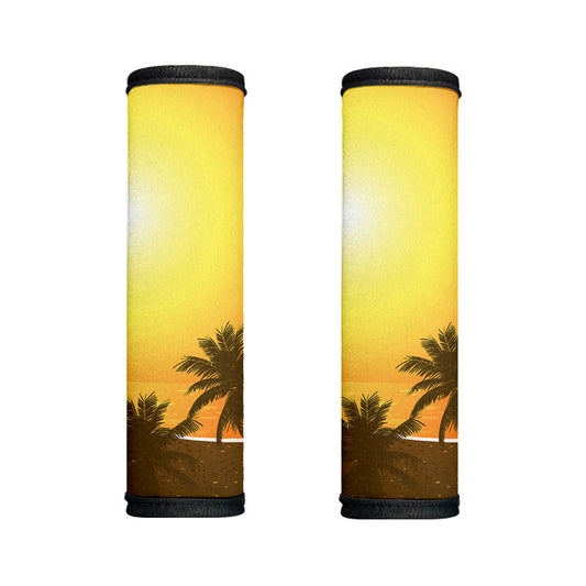 Tropical Beach Sunset Print Handle Covers