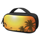 Tropical Beach Sunset Print Insulin Cooler Travel Case