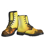 Tropical Beach Sunset Print Backpack