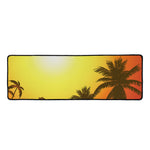 Tropical Beach Sunset Print Long Kitchen Mat