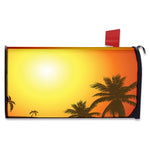 Tropical Beach Sunset Print Mailbox Cover