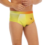 Tropical Beach Sunset Print Men's Briefs