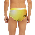 Tropical Beach Sunset Print Men's Briefs