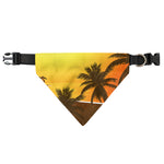 Tropical Beach Sunset Print Over The Collar Dog Bandana