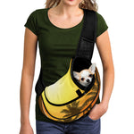Tropical Beach Sunset Print Pet Sling Carrier