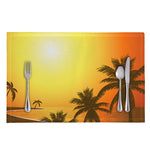 Tropical Beach Sunset Print Placemat