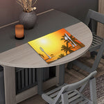 Tropical Beach Sunset Print Placemat