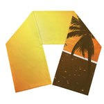 Tropical Beach Sunset Print Scarf