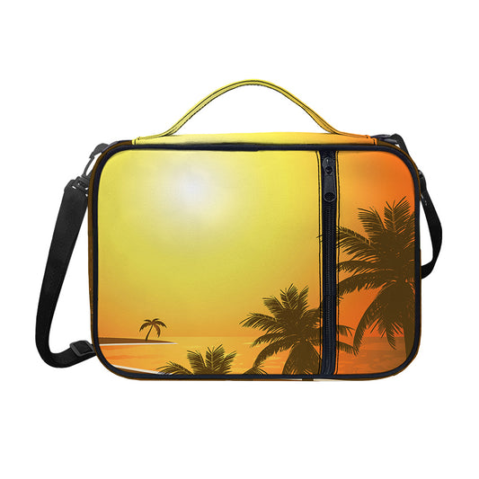 Tropical Beach Sunset Print Shoulder Strap Bible Bag