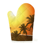 Tropical Beach Sunset Print Single Oven Mitt