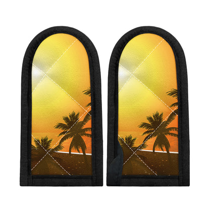 Tropical Beach Sunset Print Skillet Handle Cover
