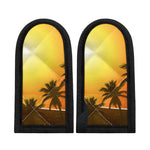 Tropical Beach Sunset Print Skillet Handle Cover