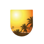 Tropical Beach Sunset Print Toilet Lid Cover