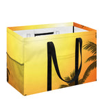 Tropical Beach Sunset Print Utility Tote Bag