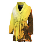 Tropical Beach Sunset Print Women's Bathrobe