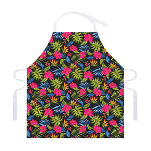 Tropical Bird Of Paradise Pattern Print Adjustable Apron