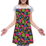 Tropical Bird Of Paradise Pattern Print Adjustable Apron