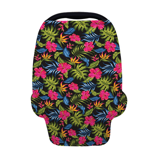 Tropical Bird Of Paradise Pattern Print Baby Seat Cover
