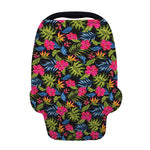 Tropical Bird Of Paradise Pattern Print Baby Seat Cover