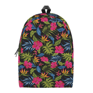 Tropical Bird Of Paradise Pattern Print Backpack