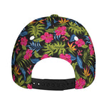 Tropical Bird Of Paradise Pattern Print Baseball Cap