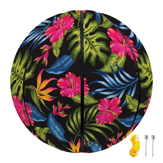 Tropical Bird Of Paradise Pattern Print Basketball