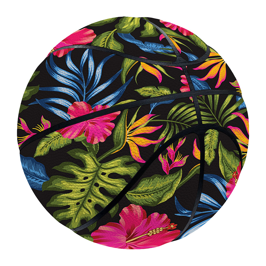 Tropical Bird Of Paradise Pattern Print Basketball