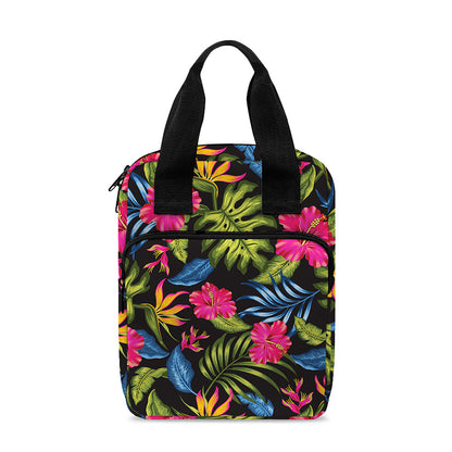 Tropical Bird Of Paradise Pattern Print Bible Tote Bag