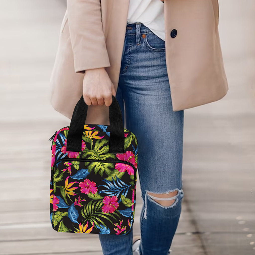 Tropical Bird Of Paradise Pattern Print Bible Tote Bag