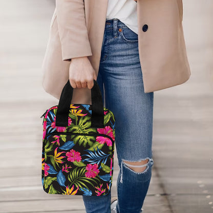 Tropical Bird Of Paradise Pattern Print Bible Tote Bag