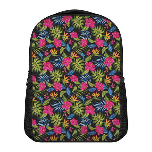 Tropical Bird Of Paradise Pattern Print Casual Backpack