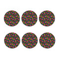 Tropical Bird Of Paradise Pattern Print Coaster Set