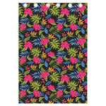 Tropical Bird Of Paradise Pattern Print Curtain