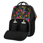 Tropical Bird Of Paradise Pattern Print Diaper Bag