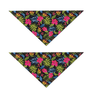 Tropical Bird Of Paradise Pattern Print Dog Bandana