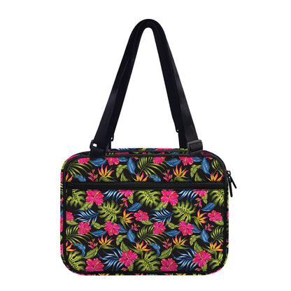 Tropical Bird Of Paradise Pattern Print Double Strap Bible Bag