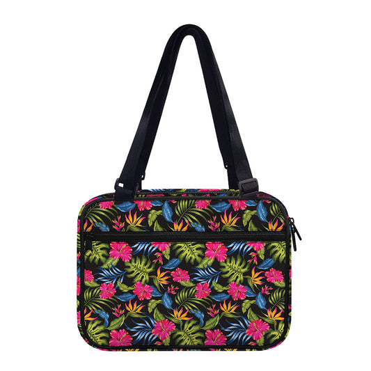 Tropical Bird Of Paradise Pattern Print Double Strap Bible Bag