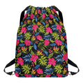 Tropical Bird Of Paradise Pattern Print Drawstring Backpack