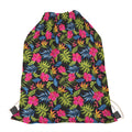 Tropical Bird Of Paradise Pattern Print Drawstring Bag